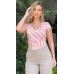 034453 - Blusa Manga Curta Estampa Animal Print